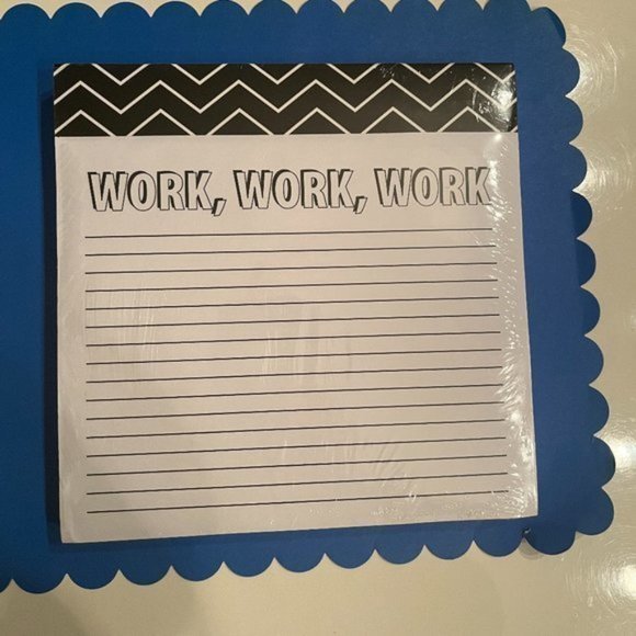 Note Pad - Memo Block - Work! Work! Work! (250 sheets - new ) - Picture 1 of 4